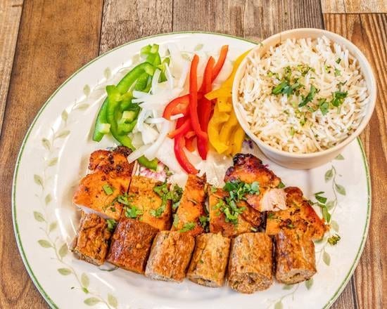 Chicken Kabob Tikka Platter.